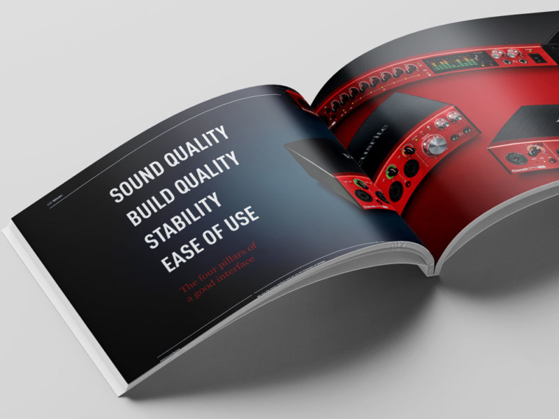 What makes a good interface? Focusrite believe in these 4 pillars, plus a healthy smattering of red paint.