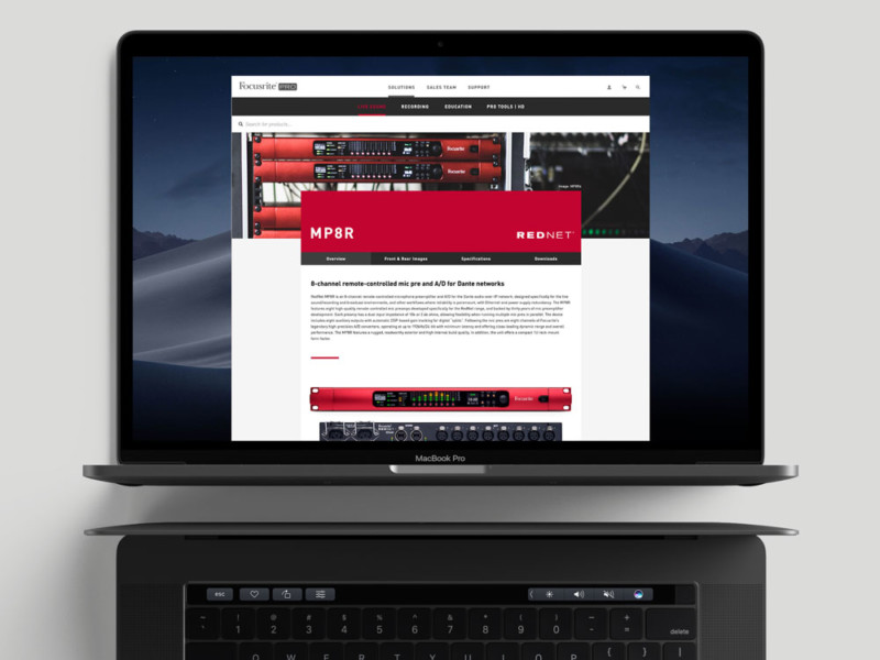 The website. A vital resource in the purchase funnel, it had to be presented in an easily navigable and information rich manner. When purchase decisions can take up to 6 months requiring multiple stakeholders involvement, presenting the information easily and in an accessible way for tender documents to be created was critical.